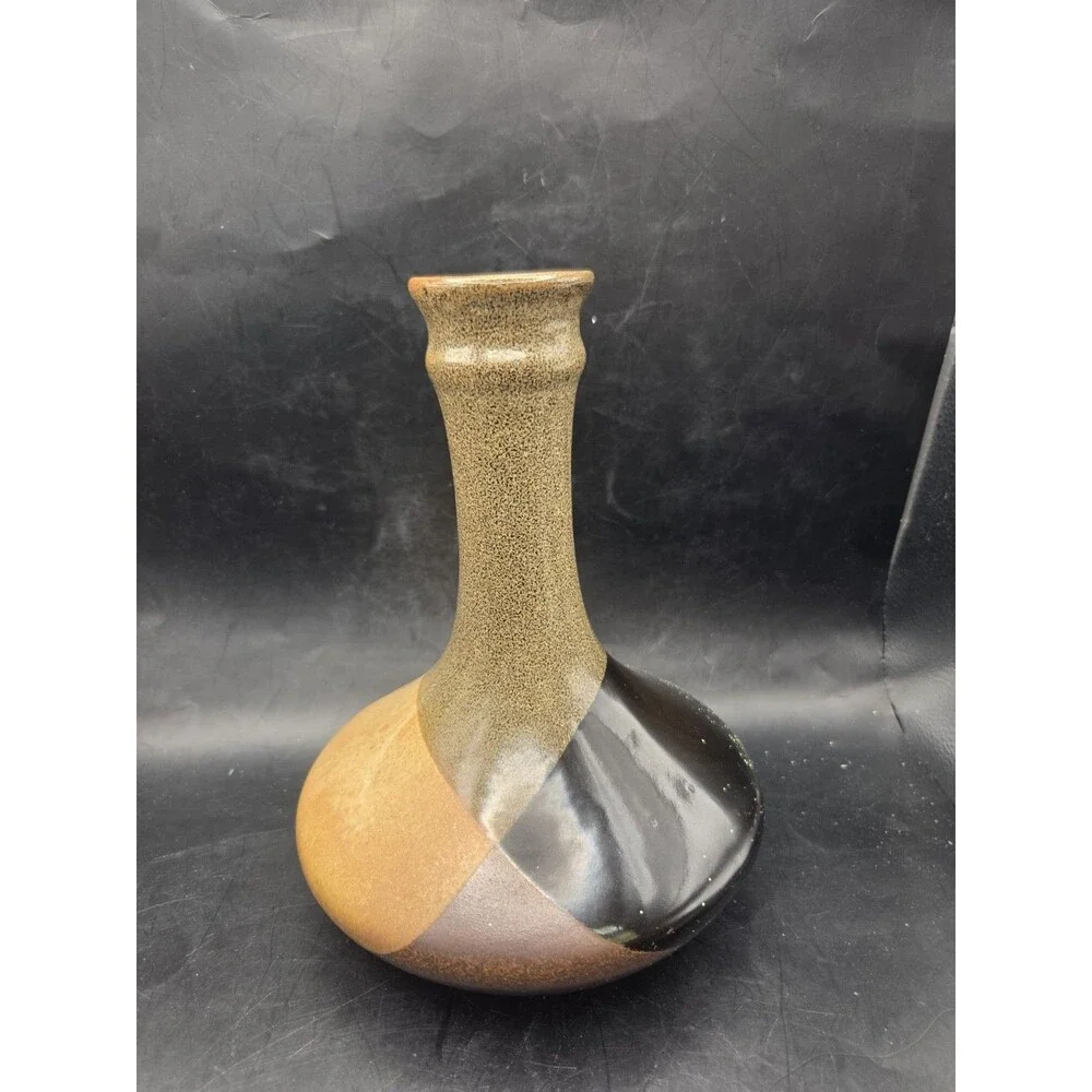 Robert Maxwell Pottery Craft USA MCM Midcentury Modern Decanter Vase No Cork
